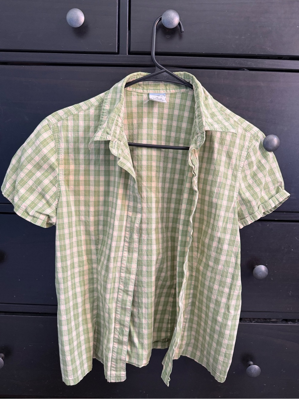 Old Navy Green Plaid Crop Top